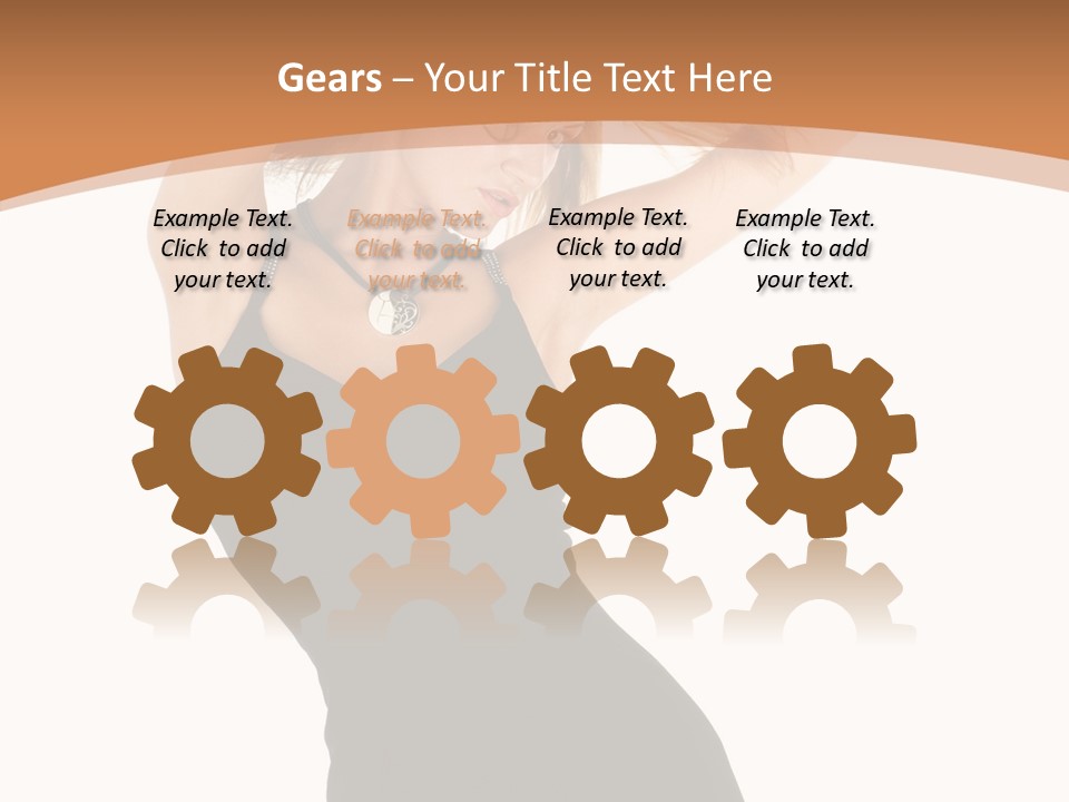 Expression Female Seductive PowerPoint Template