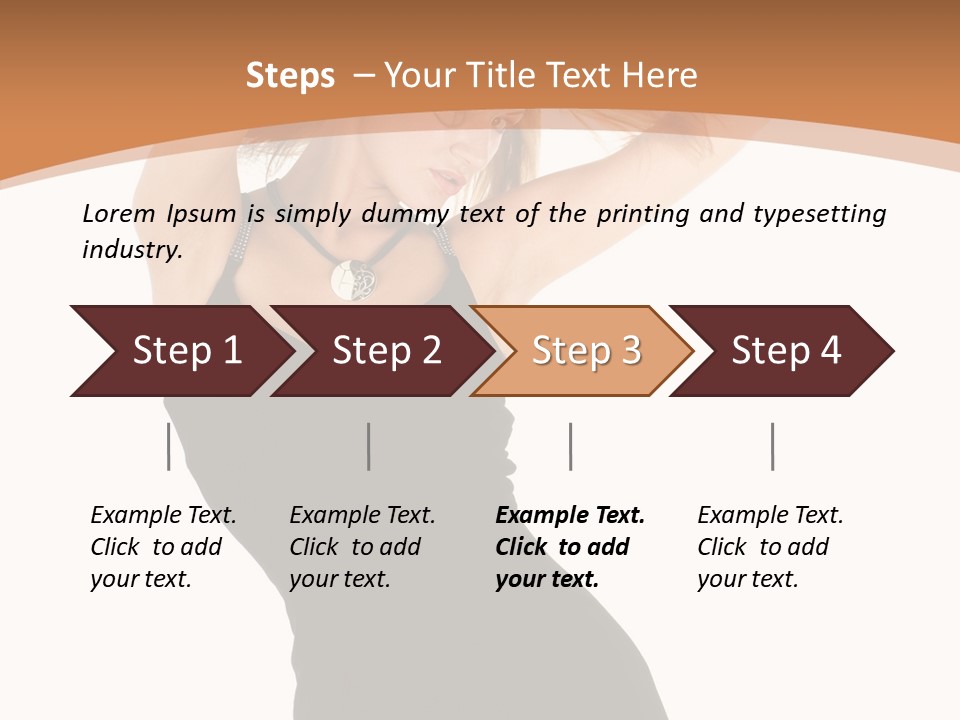 Expression Female Seductive PowerPoint Template