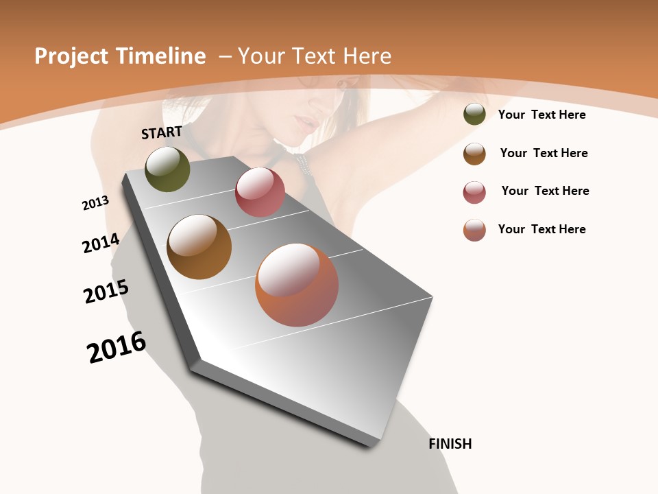 Expression Female Seductive PowerPoint Template