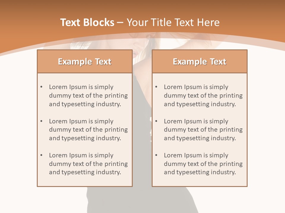 Expression Female Seductive PowerPoint Template