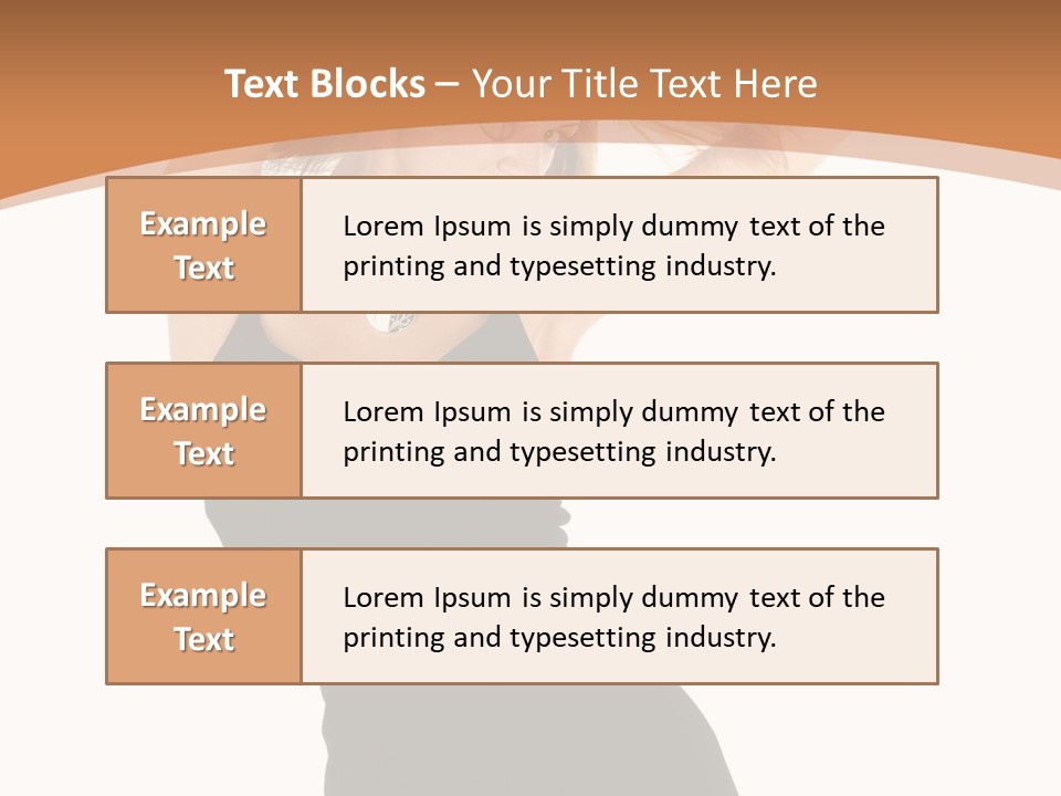 Expression Female Seductive PowerPoint Template