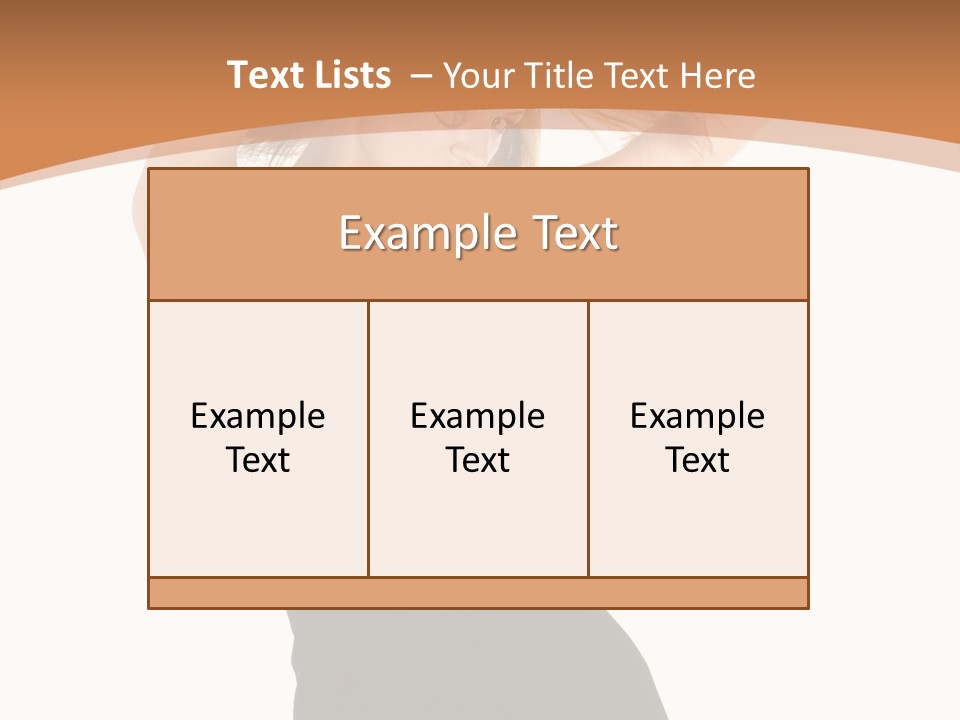 Expression Female Seductive PowerPoint Template