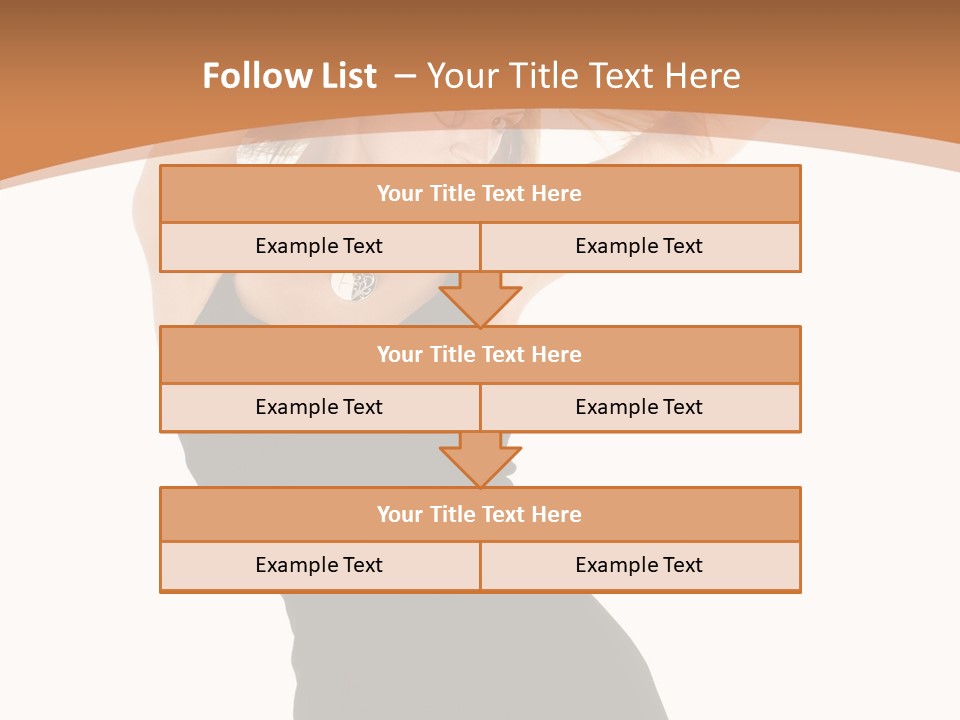 Expression Female Seductive PowerPoint Template