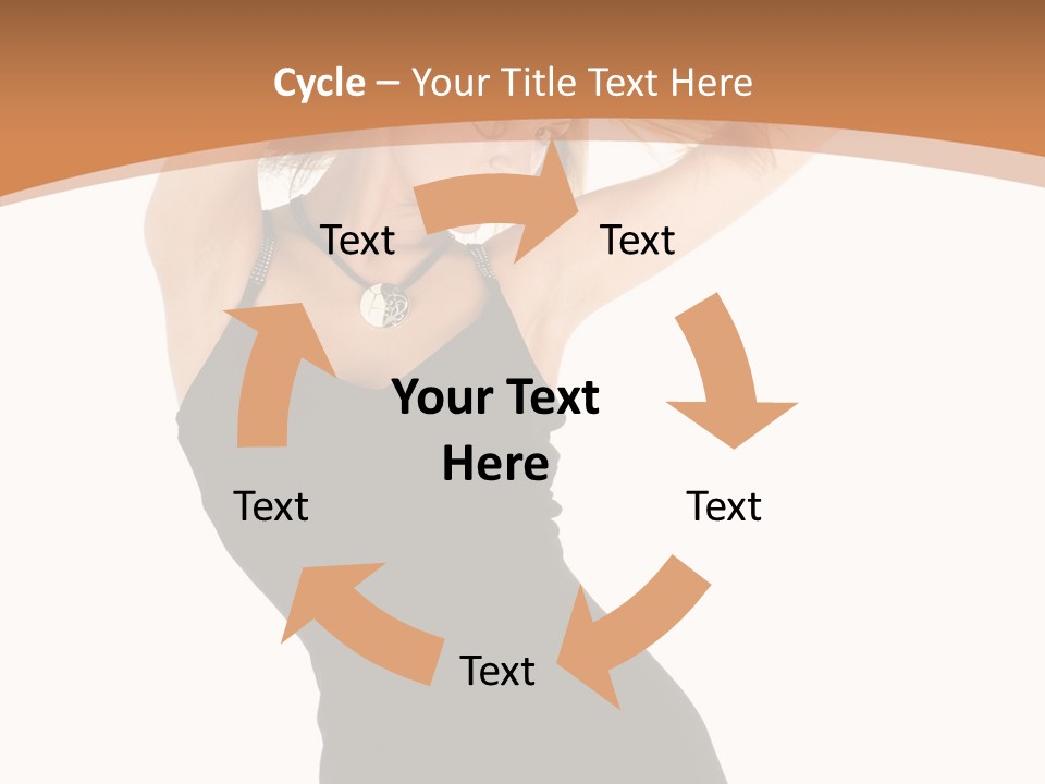 Expression Female Seductive PowerPoint Template