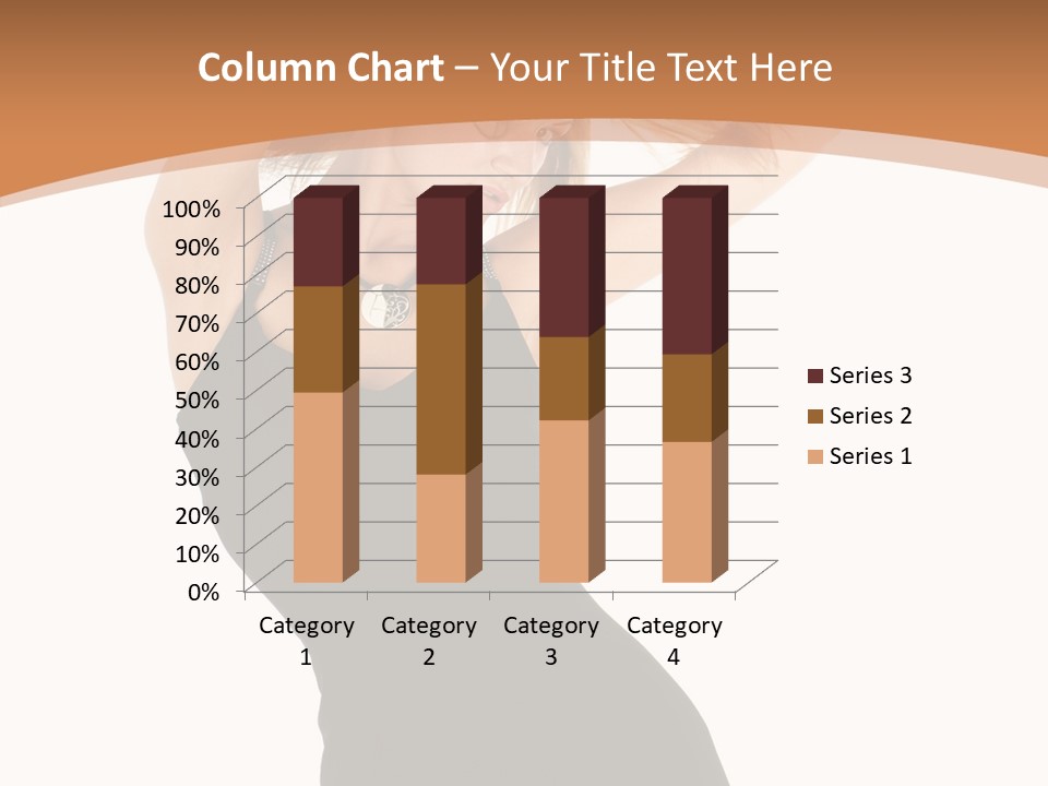 Expression Female Seductive PowerPoint Template