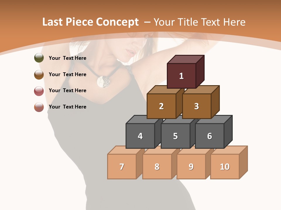 Expression Female Seductive PowerPoint Template