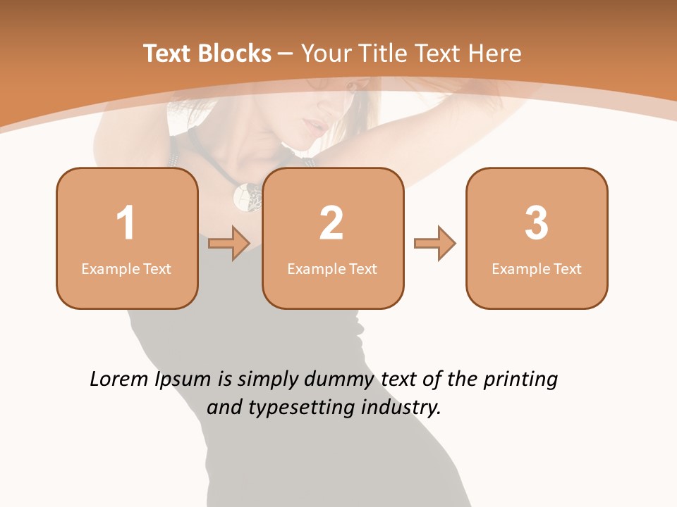 Expression Female Seductive PowerPoint Template
