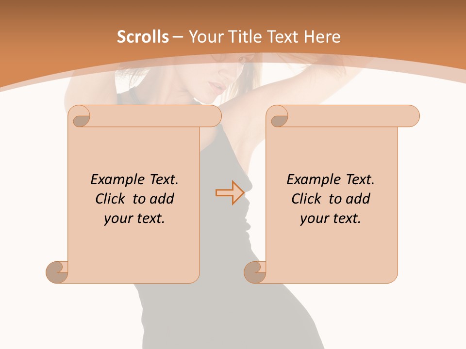 Expression Female Seductive PowerPoint Template