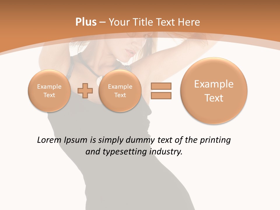 Expression Female Seductive PowerPoint Template