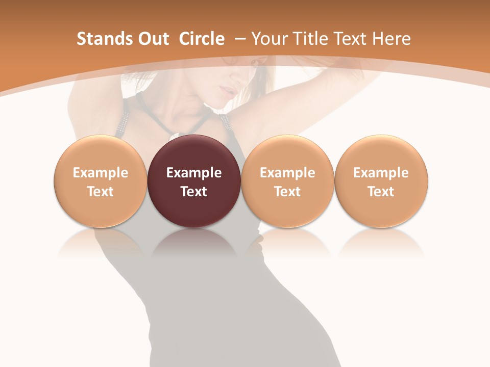 Expression Female Seductive PowerPoint Template