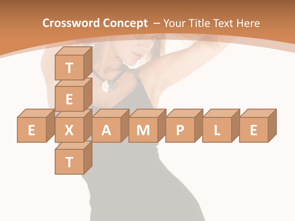 Expression Female Seductive PowerPoint Template