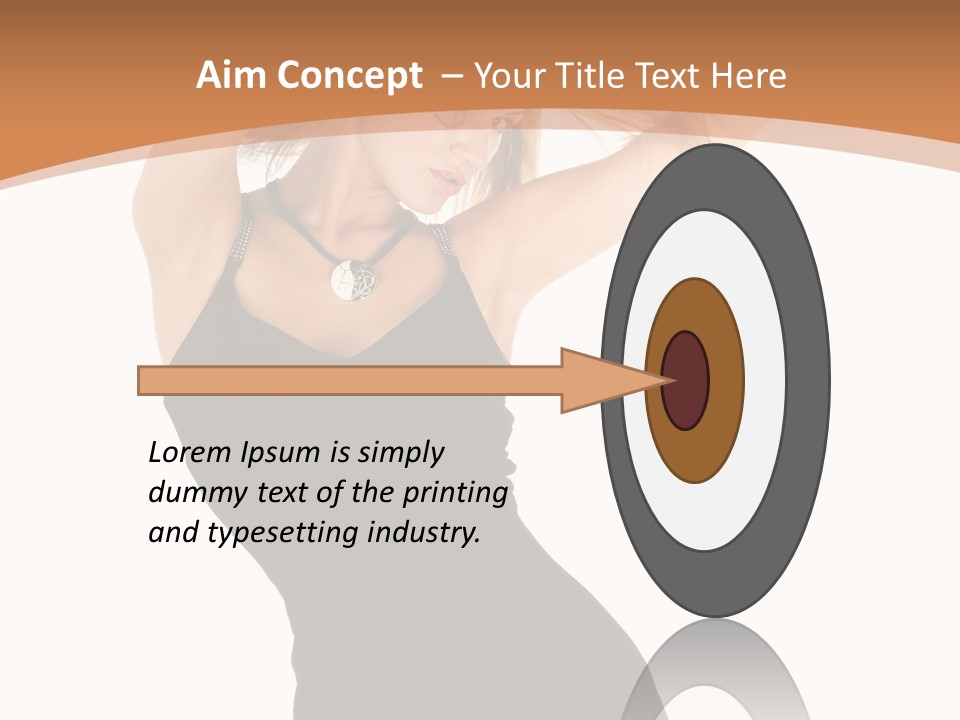 Expression Female Seductive PowerPoint Template