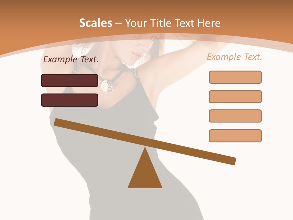Expression Female Seductive PowerPoint Template