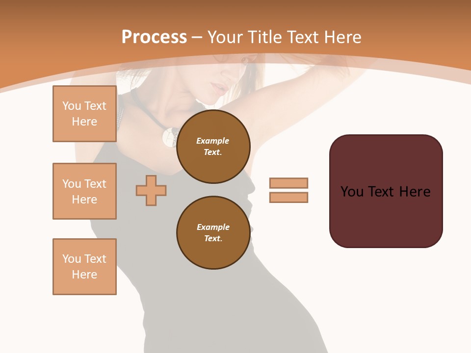 Expression Female Seductive PowerPoint Template