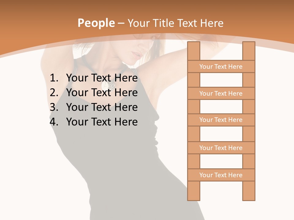 Expression Female Seductive PowerPoint Template