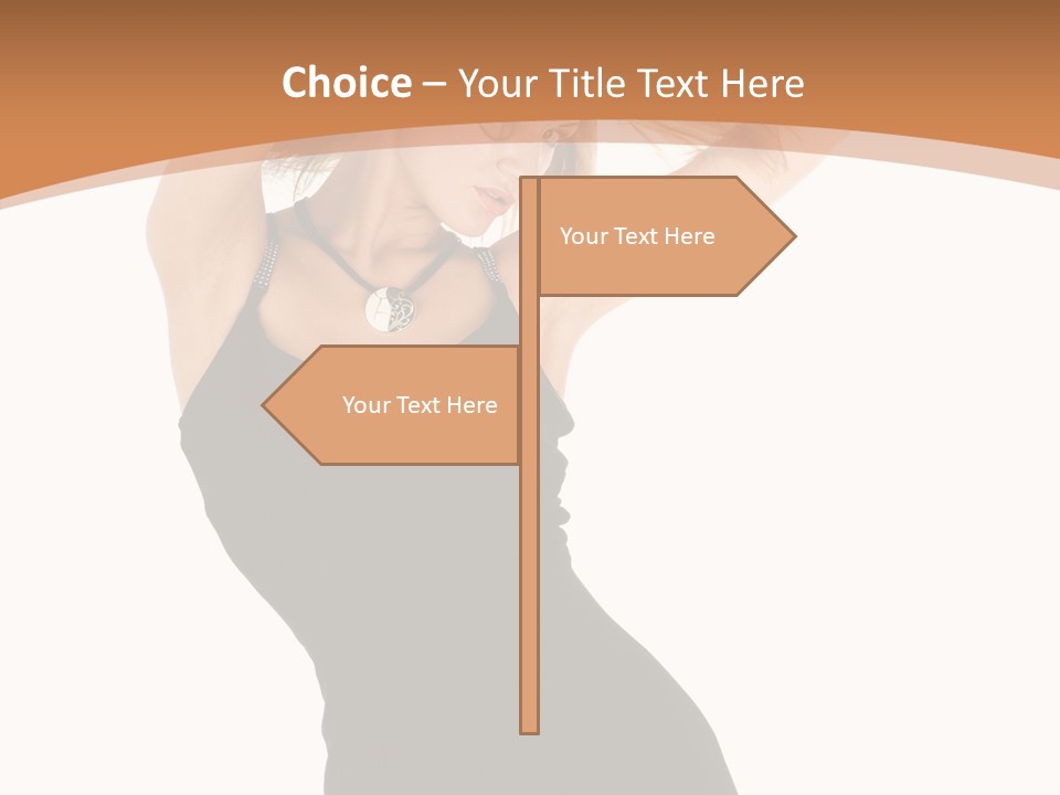 Expression Female Seductive PowerPoint Template