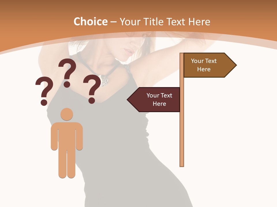 Expression Female Seductive PowerPoint Template