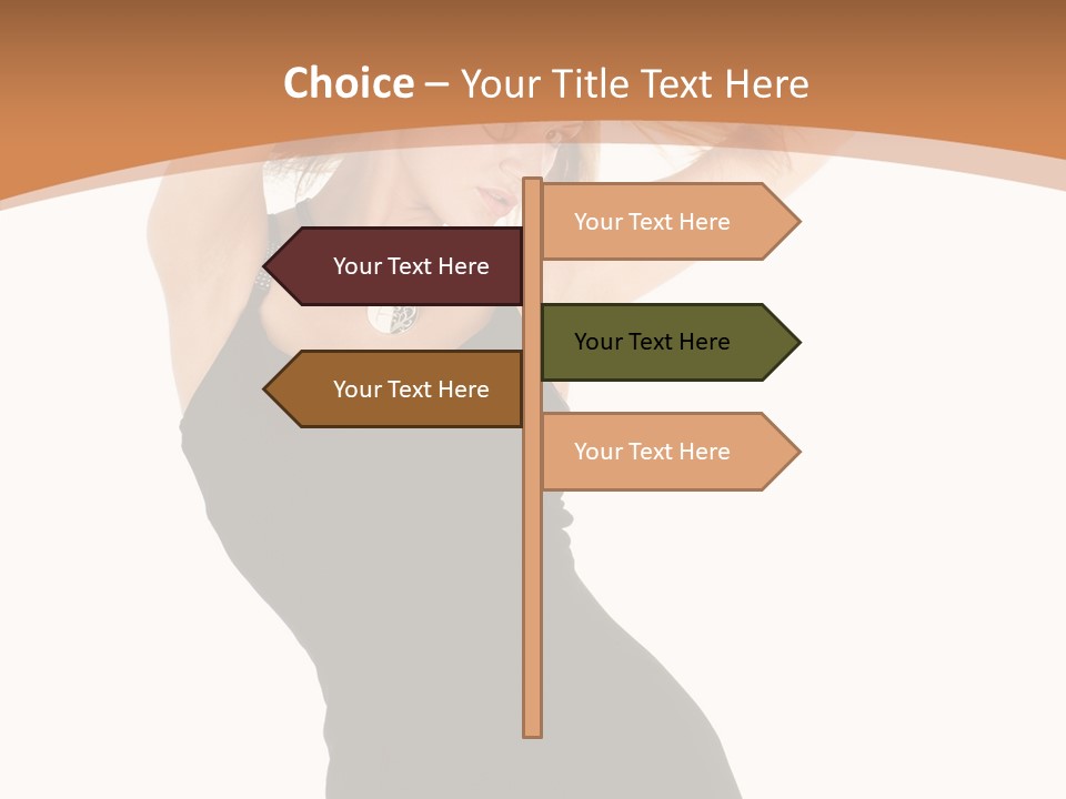 Expression Female Seductive PowerPoint Template