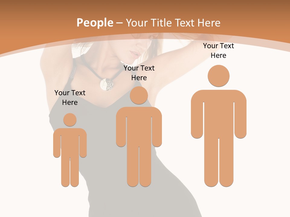 Expression Female Seductive PowerPoint Template