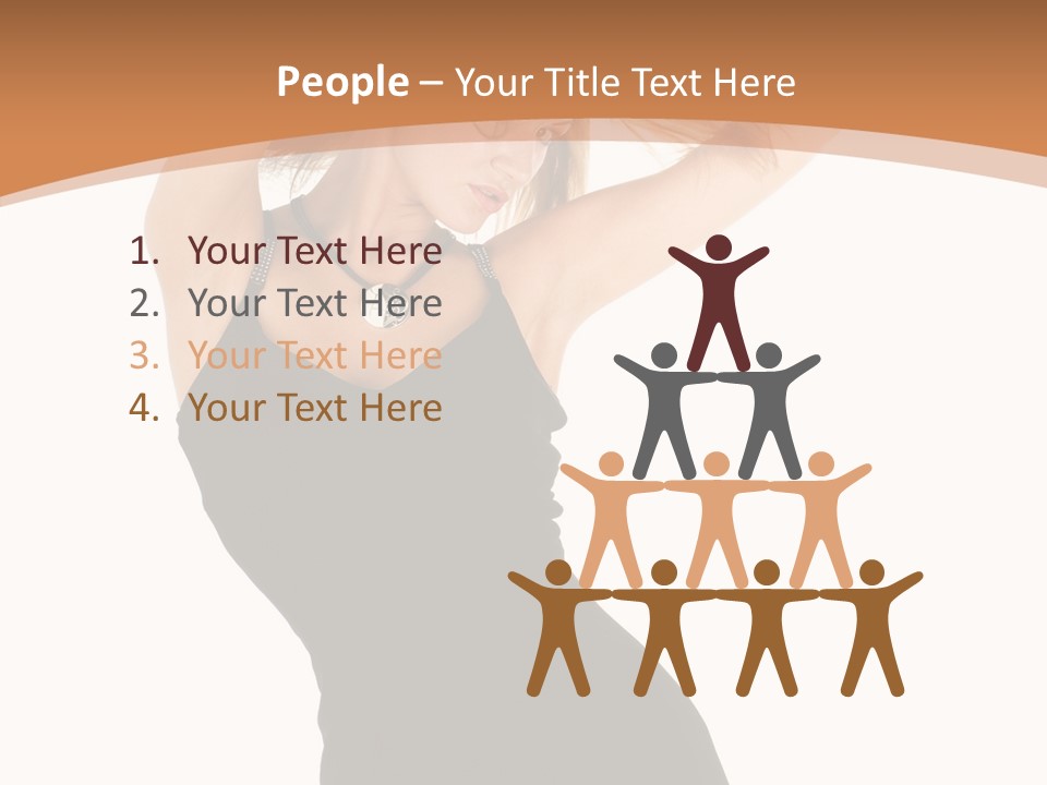 Expression Female Seductive PowerPoint Template