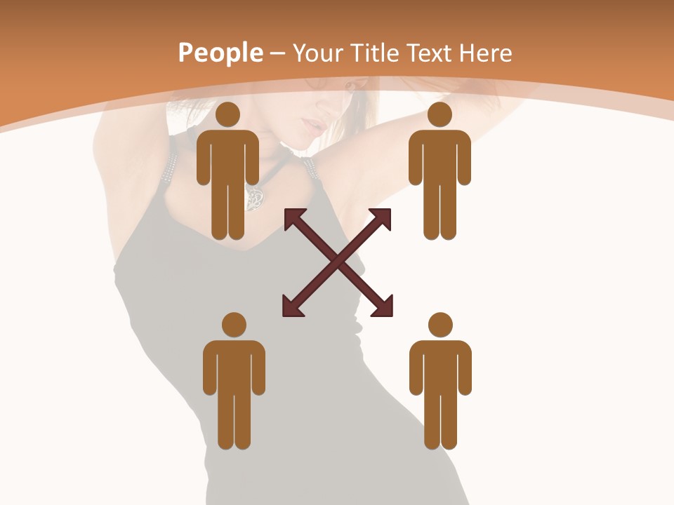 Expression Female Seductive PowerPoint Template