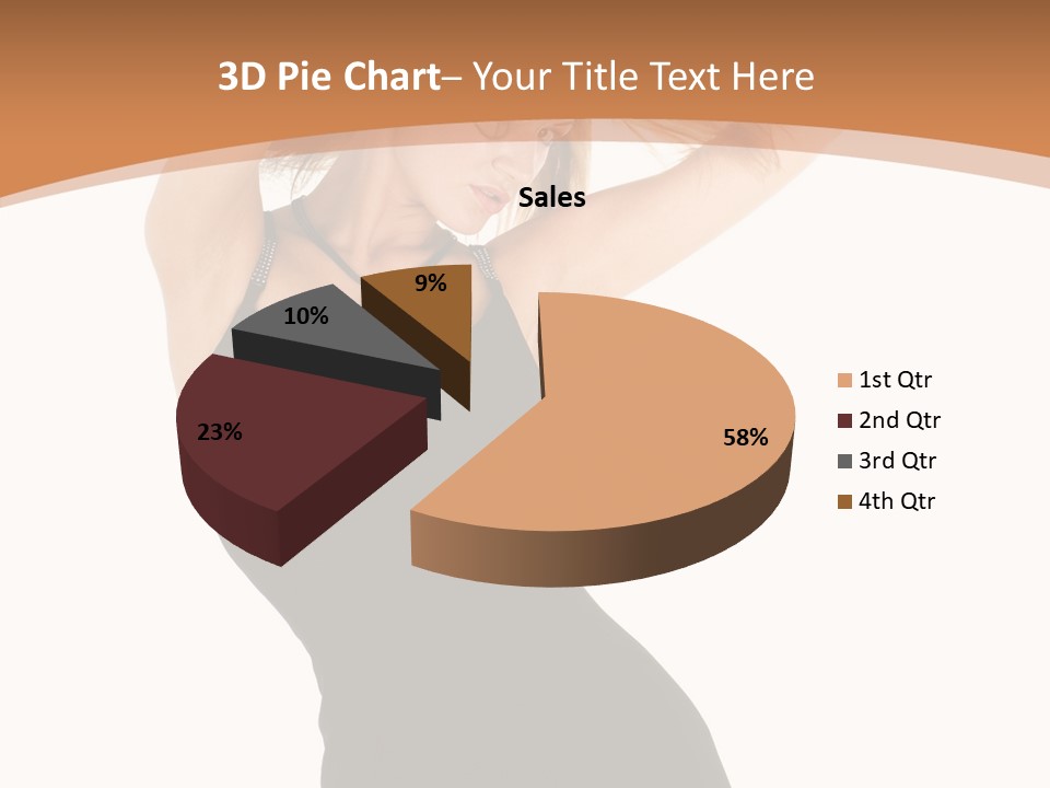 Expression Female Seductive PowerPoint Template