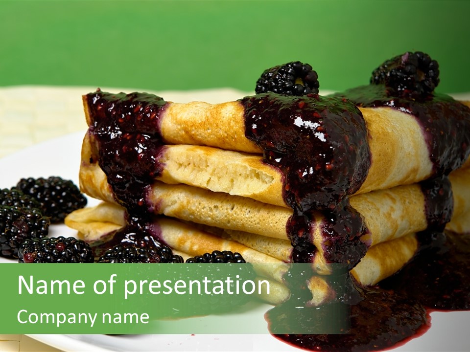 Plate Garnish Tasty PowerPoint Template