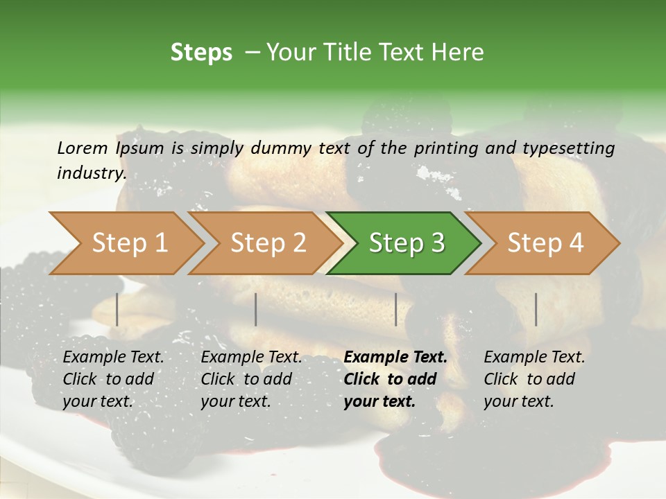 Plate Garnish Tasty PowerPoint Template