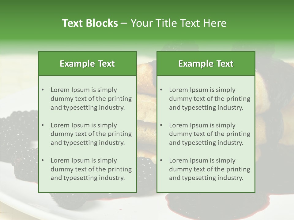 Plate Garnish Tasty PowerPoint Template