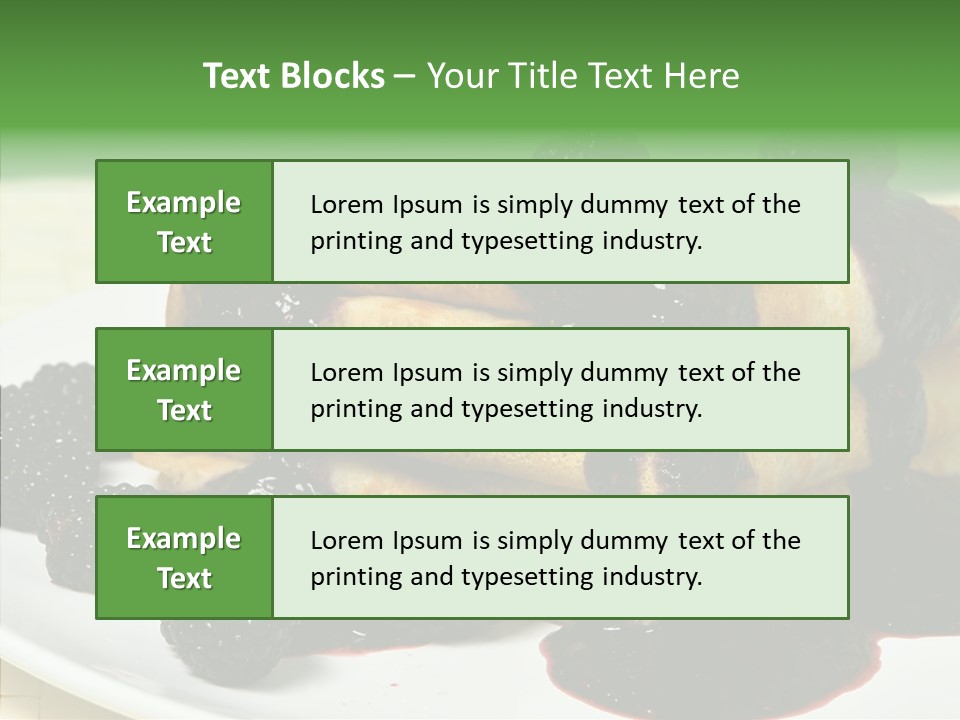 Plate Garnish Tasty PowerPoint Template