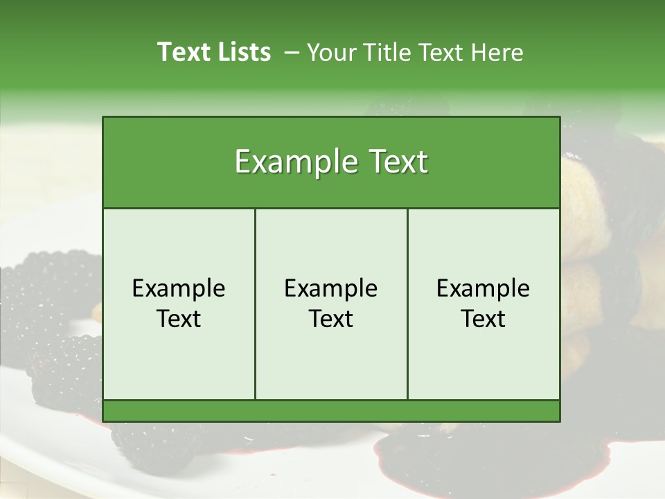 Plate Garnish Tasty PowerPoint Template