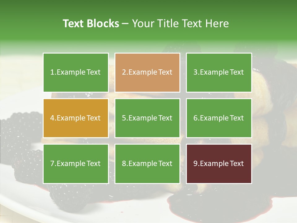 Plate Garnish Tasty PowerPoint Template