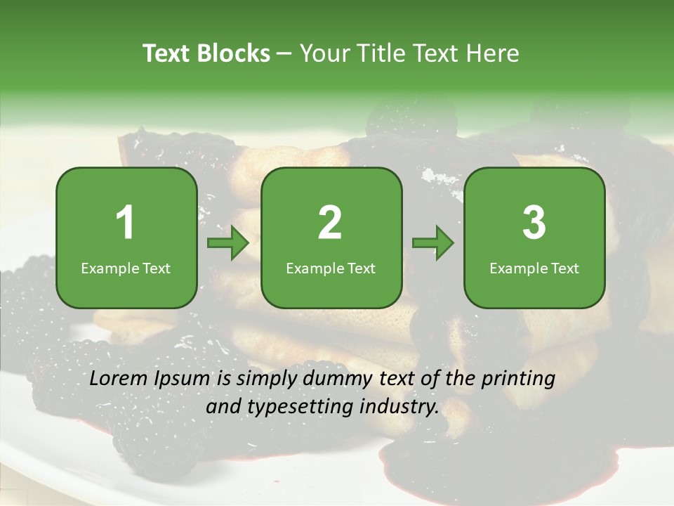Plate Garnish Tasty PowerPoint Template