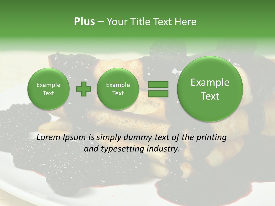 Plate Garnish Tasty PowerPoint Template