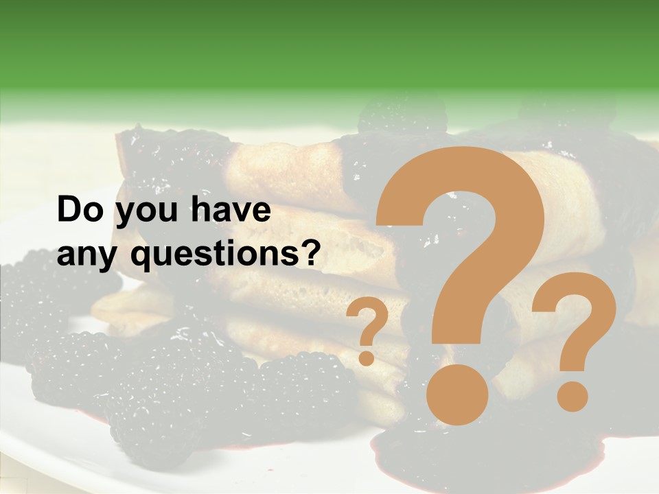 Plate Garnish Tasty PowerPoint Template