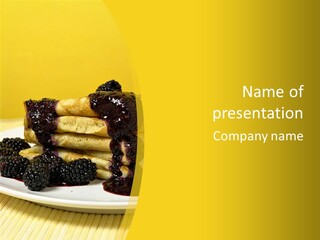 Garnish Blini Cake PowerPoint Template