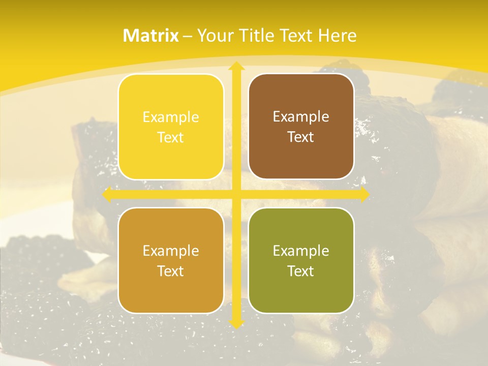 Garnish Blini Cake PowerPoint Template