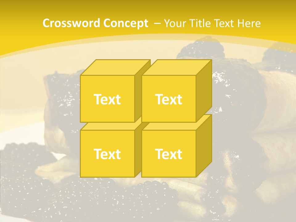 Garnish Blini Cake PowerPoint Template