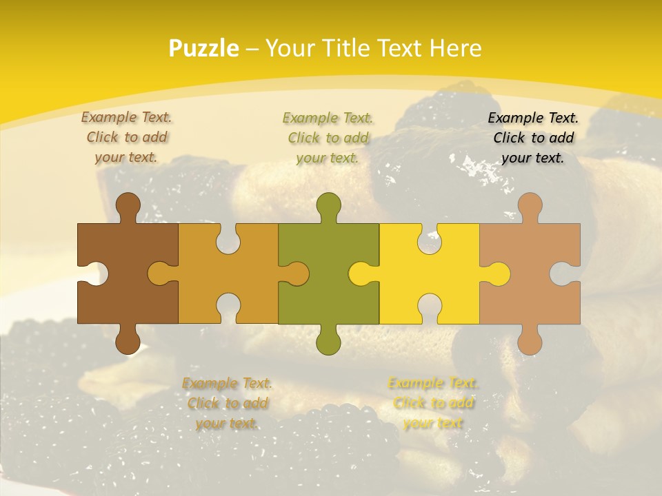 Garnish Blini Cake PowerPoint Template