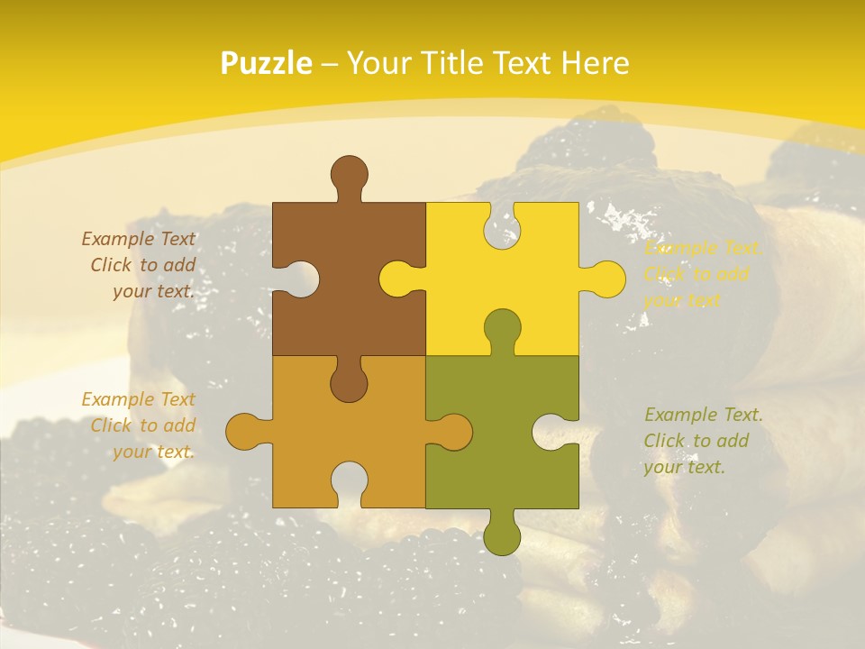 Garnish Blini Cake PowerPoint Template