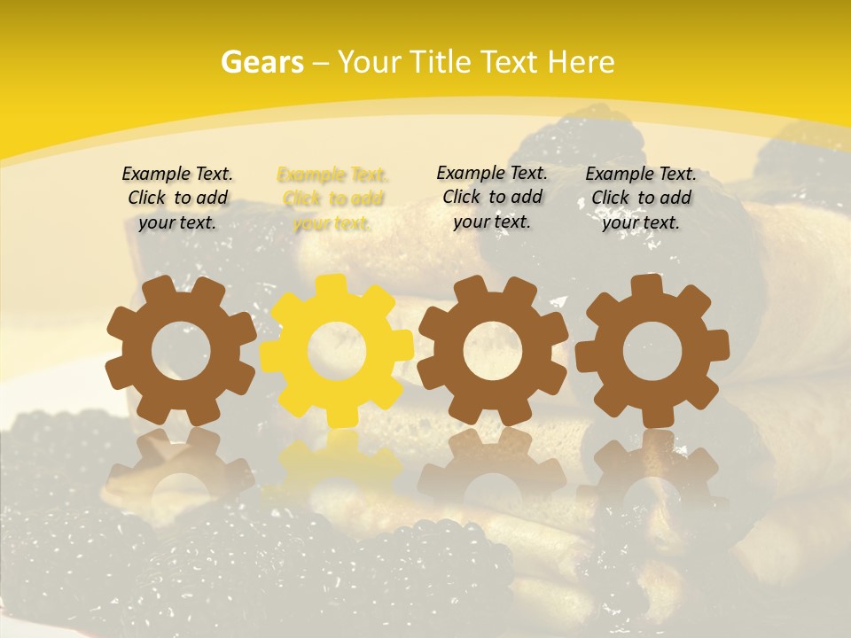 Garnish Blini Cake PowerPoint Template