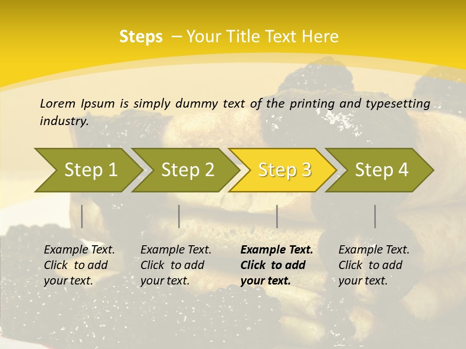 Garnish Blini Cake PowerPoint Template
