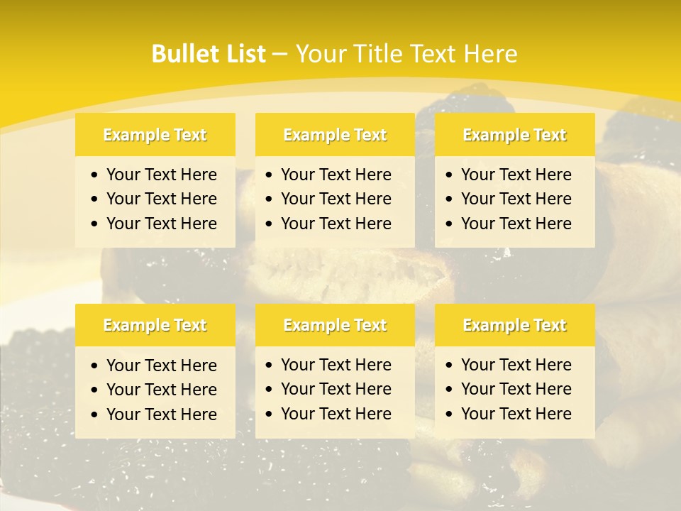 Garnish Blini Cake PowerPoint Template