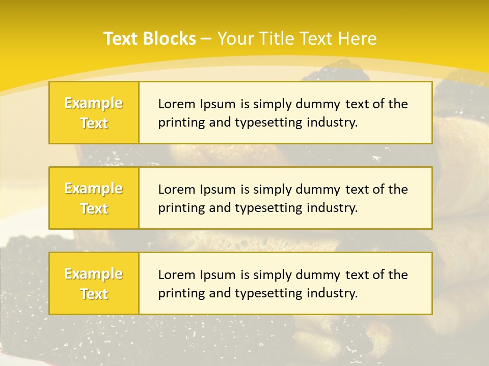 Garnish Blini Cake PowerPoint Template