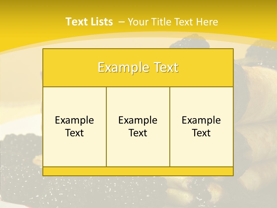 Garnish Blini Cake PowerPoint Template