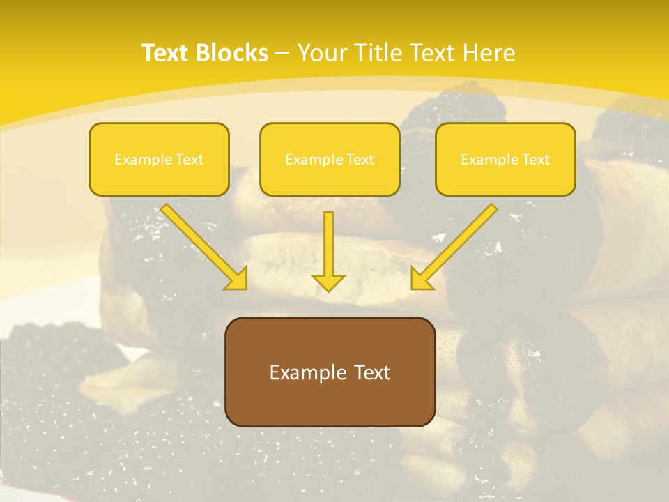Garnish Blini Cake PowerPoint Template