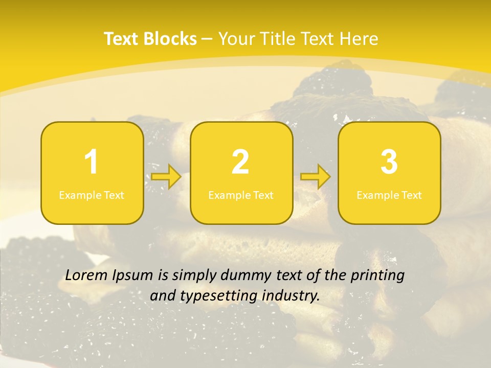 Garnish Blini Cake PowerPoint Template