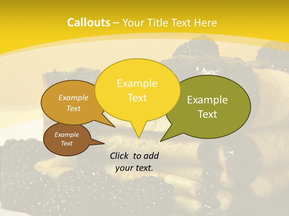 Garnish Blini Cake PowerPoint Template