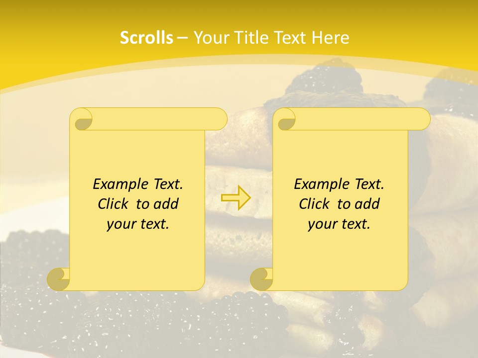 Garnish Blini Cake PowerPoint Template