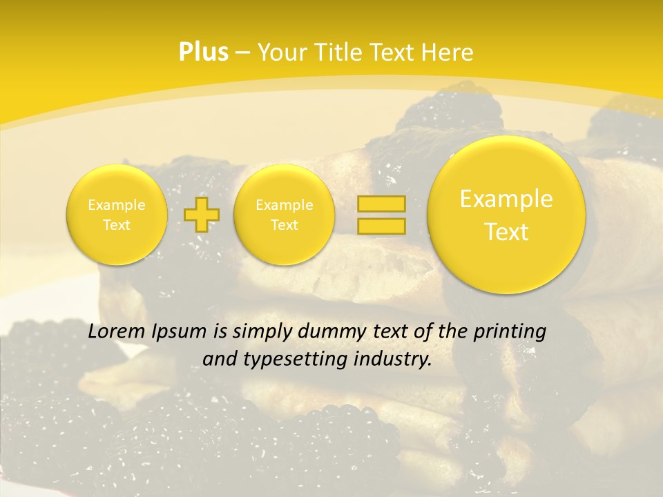 Garnish Blini Cake PowerPoint Template